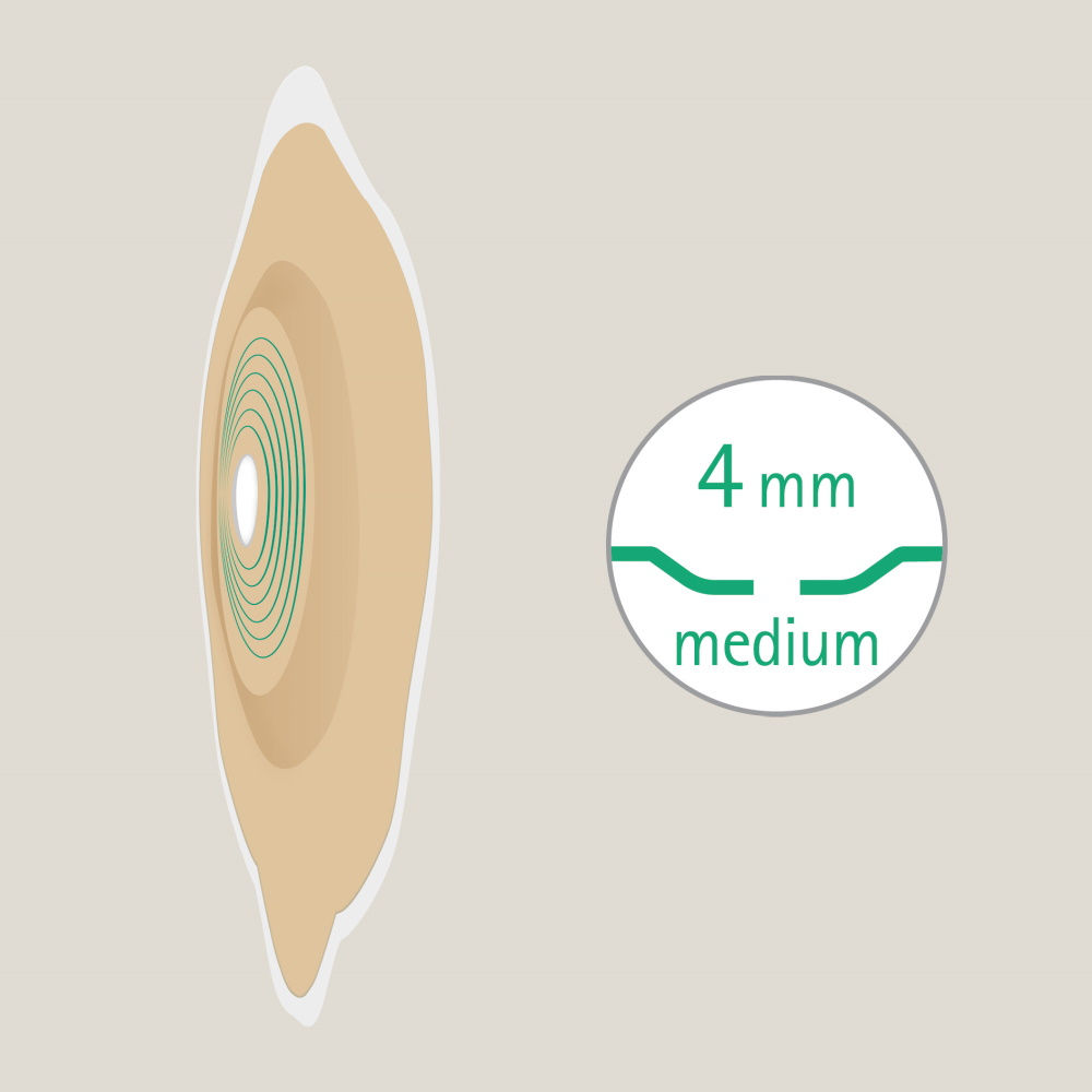 Flexima®-pohjalevy, syvyys 4 mm.