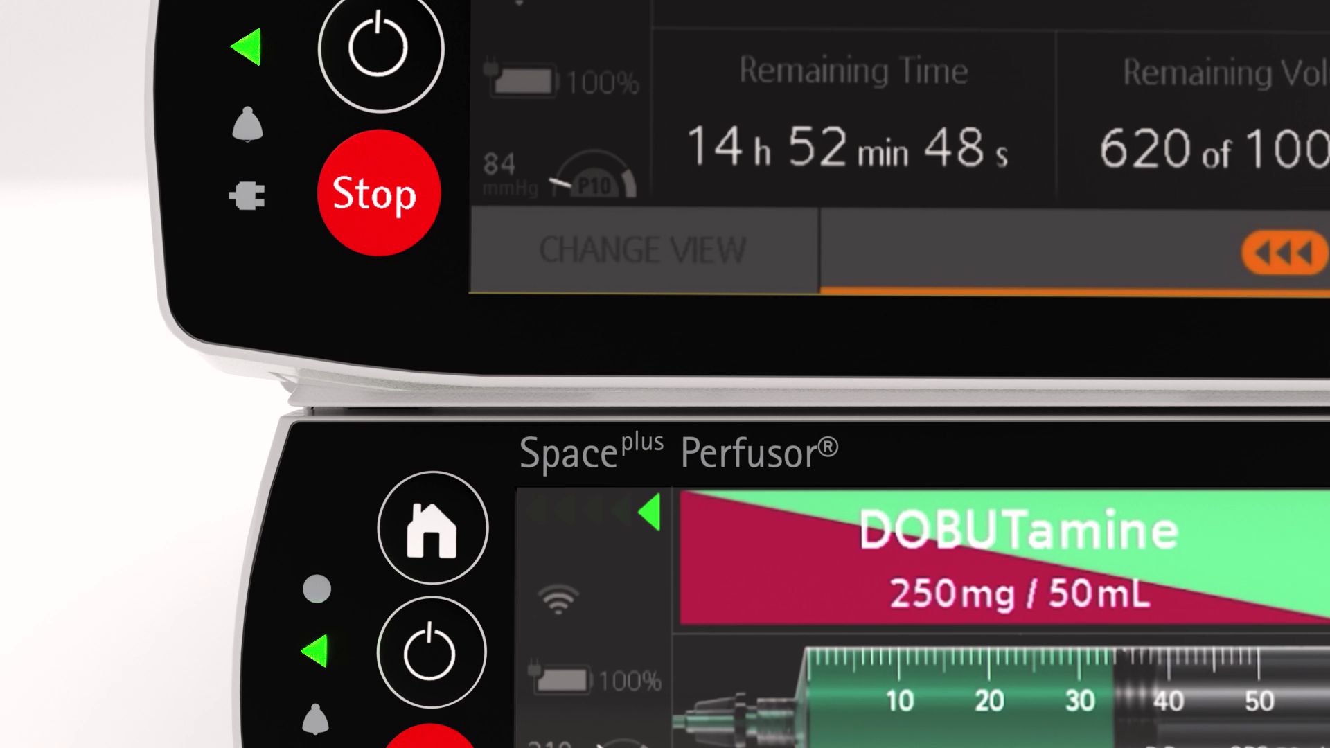 kuva uudesta B. Braunin digitaalisesta ja älykkäästä infuusiojärjestelmästä Space<sup>plus</sup>.